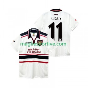 Completo Calcio Manchester United GIGGS 11 1999 Retro Divisa Trasferta 1998